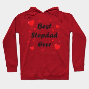 Best Step Dad Ever - heart hand drawn doodle design Hoodie